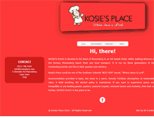 Tablet Screenshot of kosiesplace.com